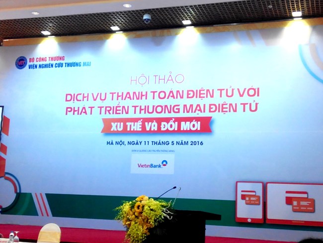 Dịch vụ thanh toán điện tử phát triển và đổi mới. (20/5/2016)